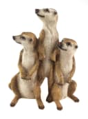 Bambelaa! Gartenfigur Erdmännchen Familie Braun Bild 1