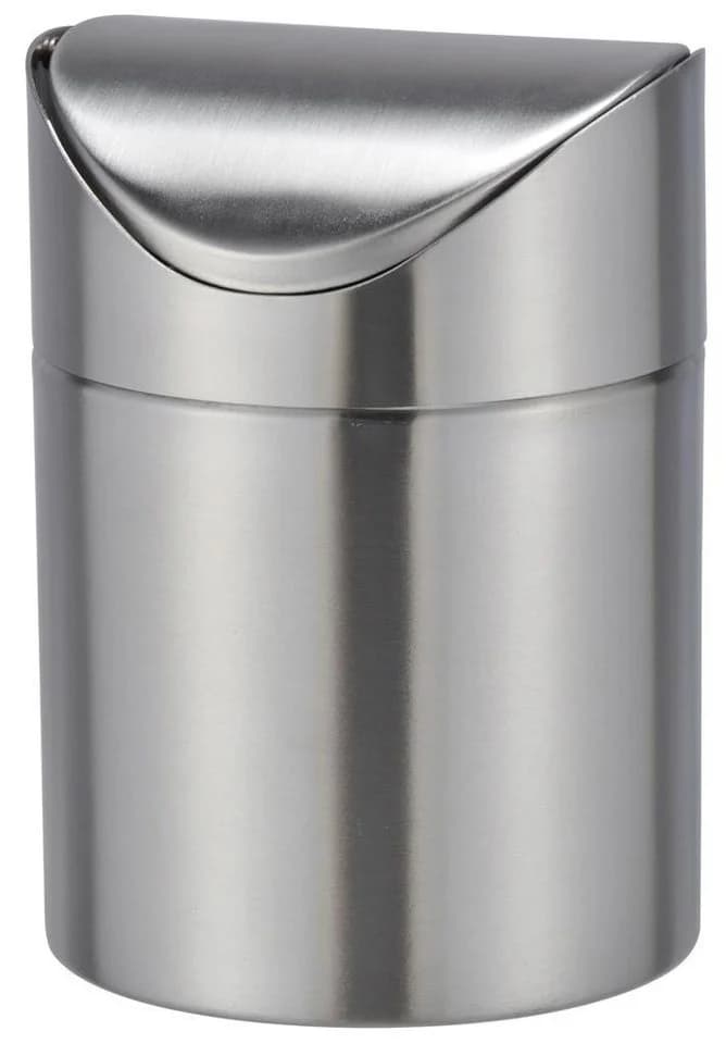 Bambelaa! Tischmülleimer Edelstahl Schwingdeckel Silber - Bild 2