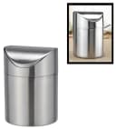 Bambelaa! Tischmülleimer Edelstahl Schwingdeckel Silber Bild 3