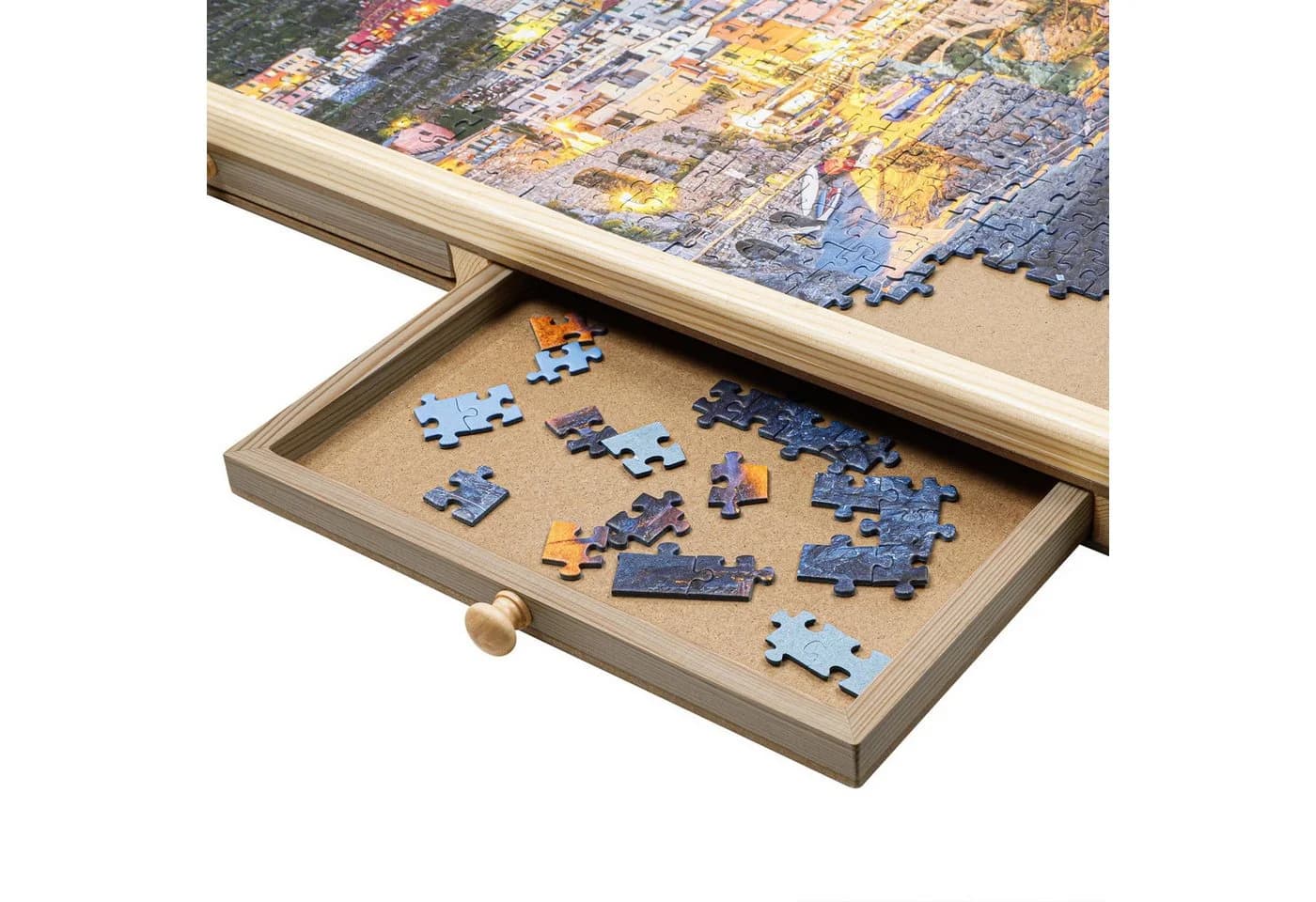 Bambelaa! Puzzletisch 1000 Teile Holz mit 4 Schubladen - Bild 3