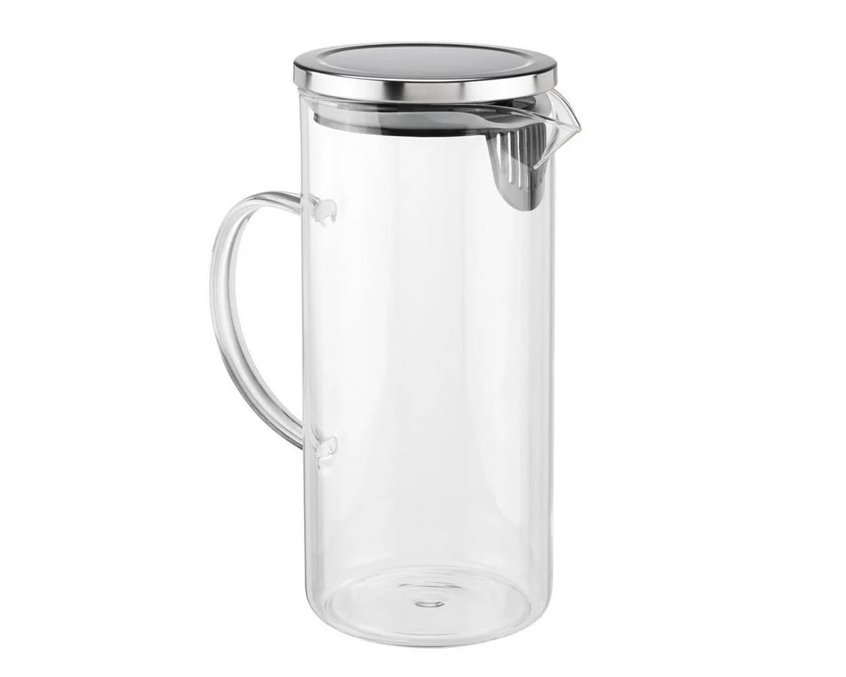 Bambelaa! Wasserkrug 1,3L Borosilikatglas mit Edelstahl Deckel - Bild 2