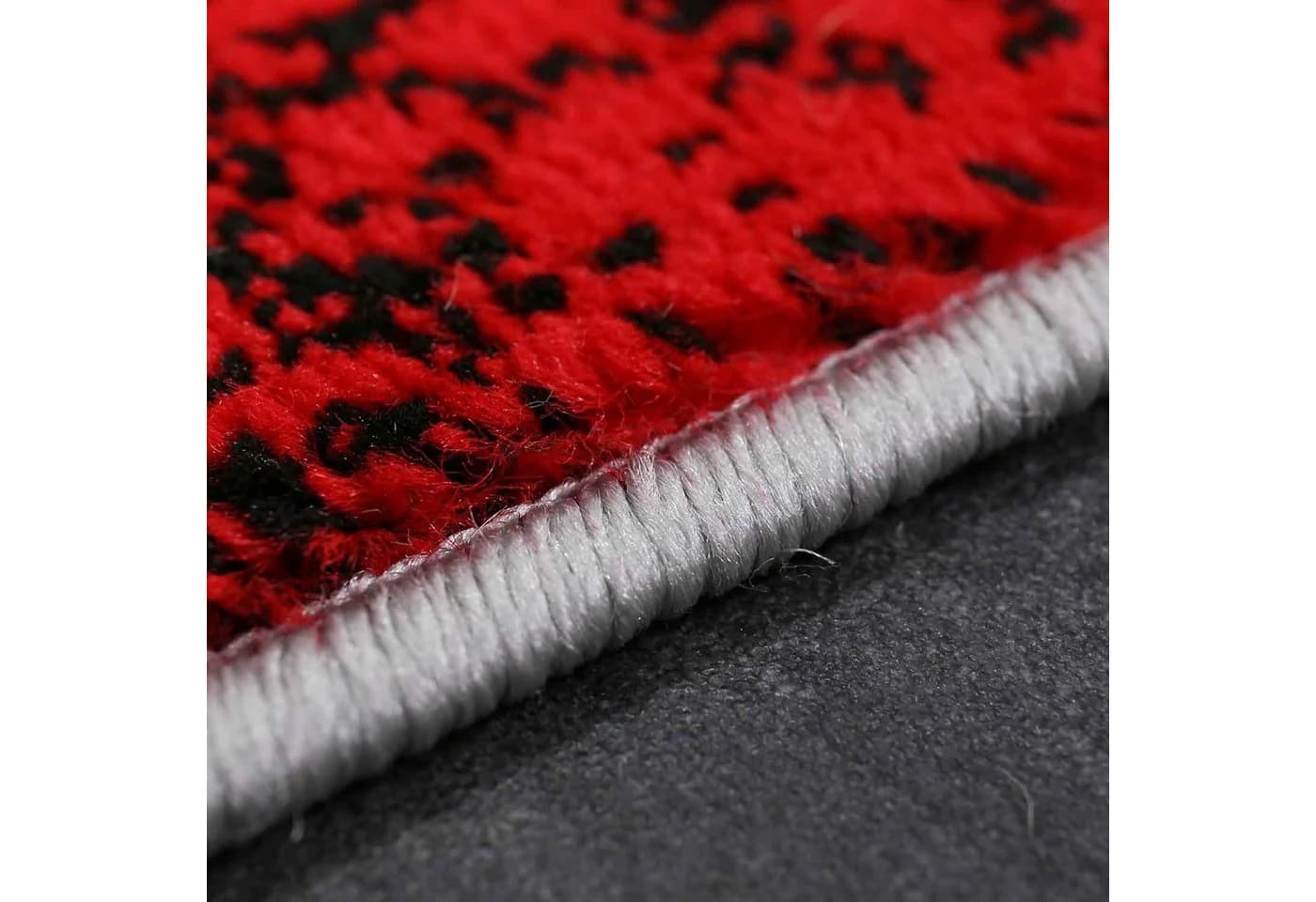 Vimoda Teppich Wohnzimmer Geometrische Kreismuster Rot & Gelb - Bild 5