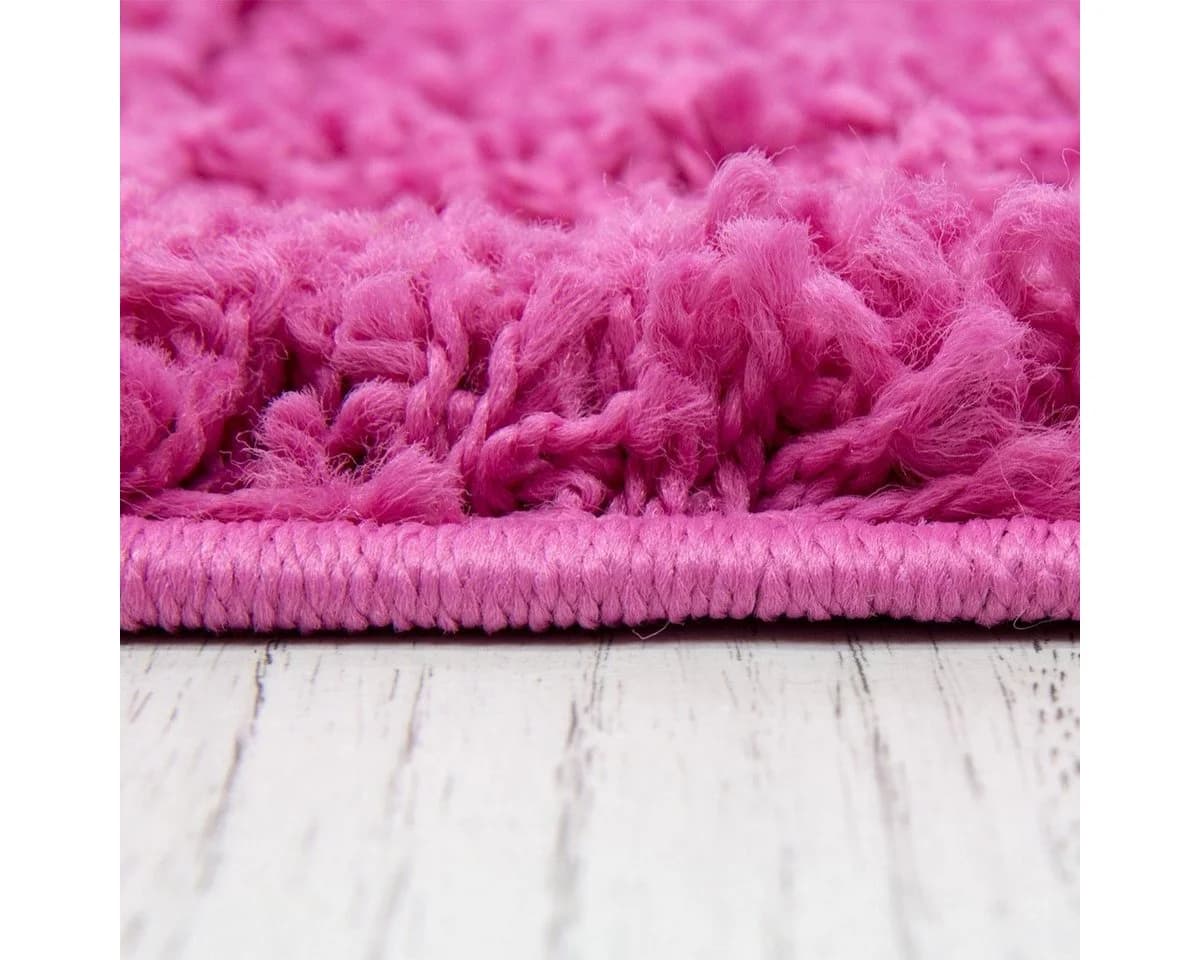 Vimoda Hochflor-Teppich Prime Shaggy Rosa Quadrat - Bild 3