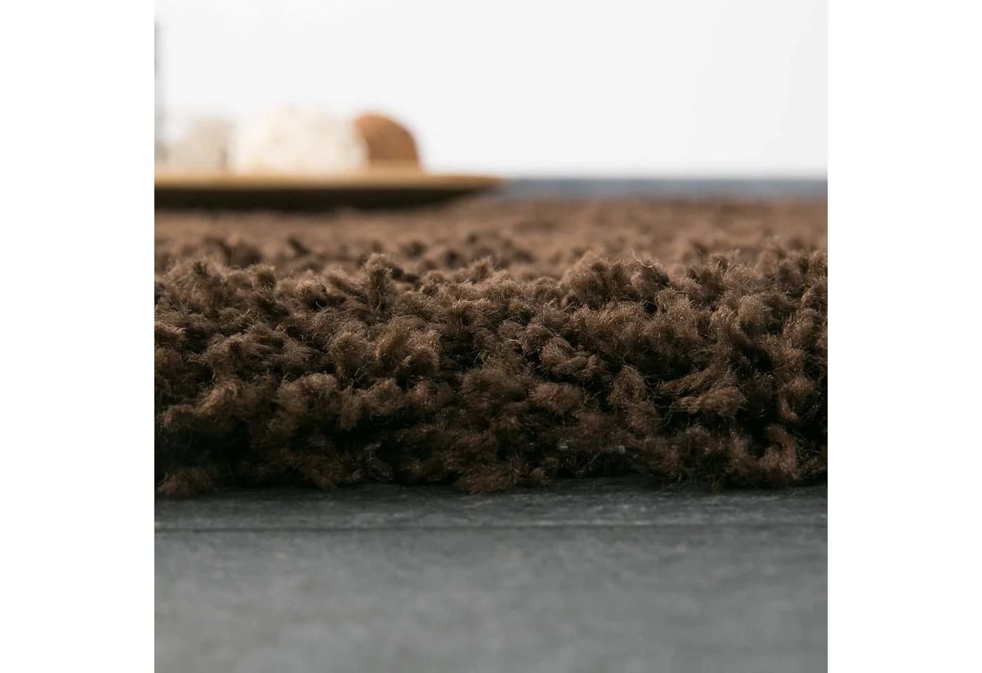 Vimoda Hochflor-Läufer Teppich Shaggy Braun Rechteckig - Bild 5