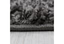 Vimoda Shaggy Teppich Anthrazit Rund Hochflor Modern Bild 5