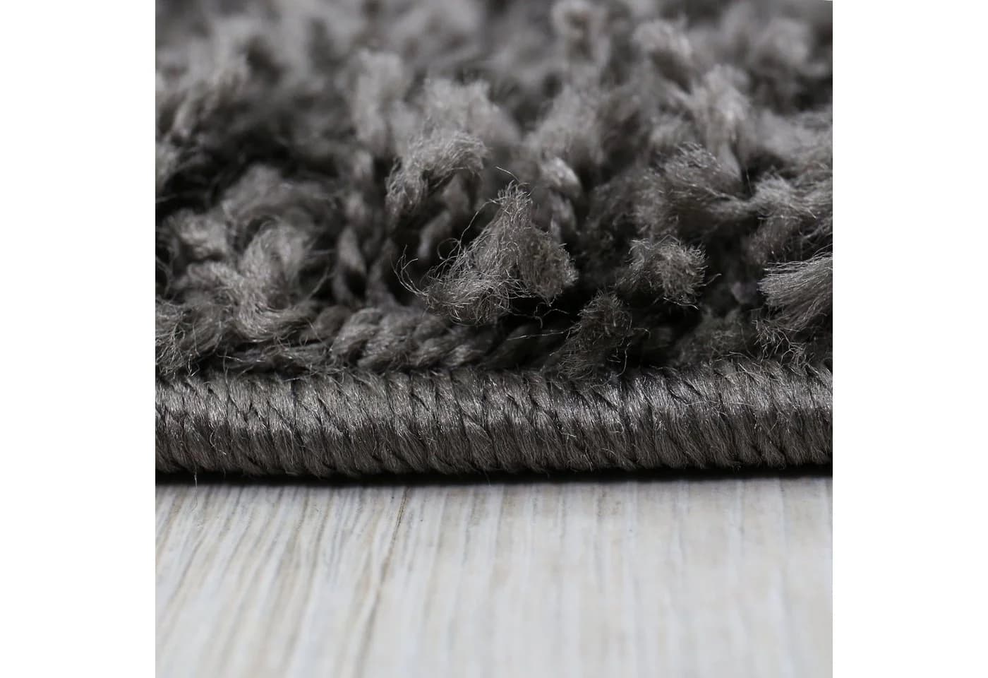Vimoda Shaggy Teppich Anthrazit Rund Hochflor Modern - Bild 5