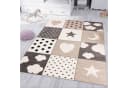 Vimoda Kinderteppich Herz, Stern & Wolke Grau Bild 2