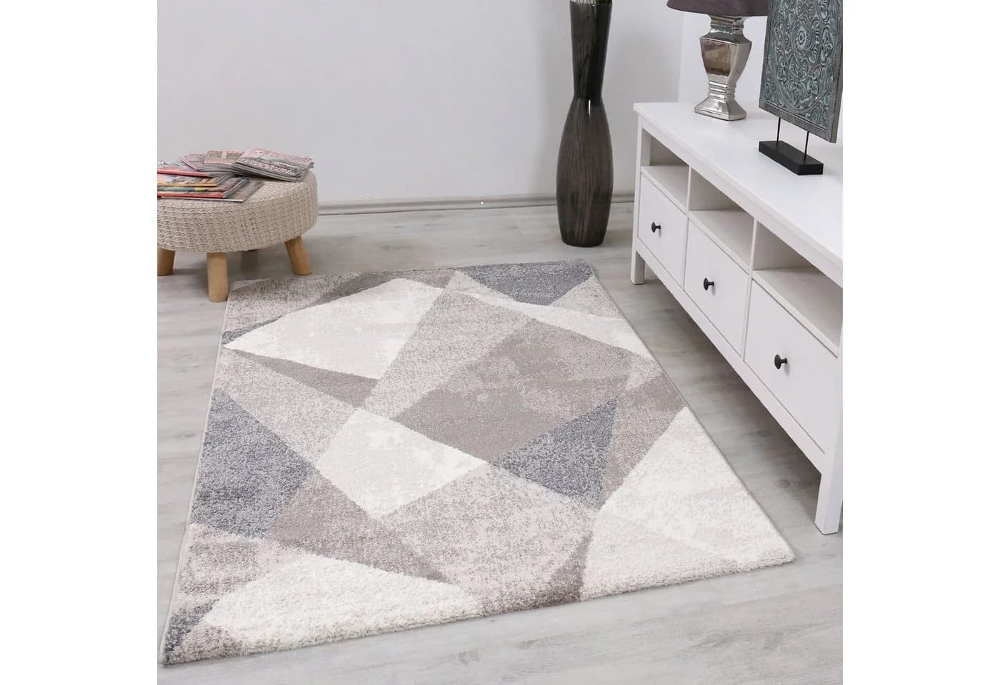 Vimoda Designteppich Marmor Optik Geometrisches Muster - Bild 2