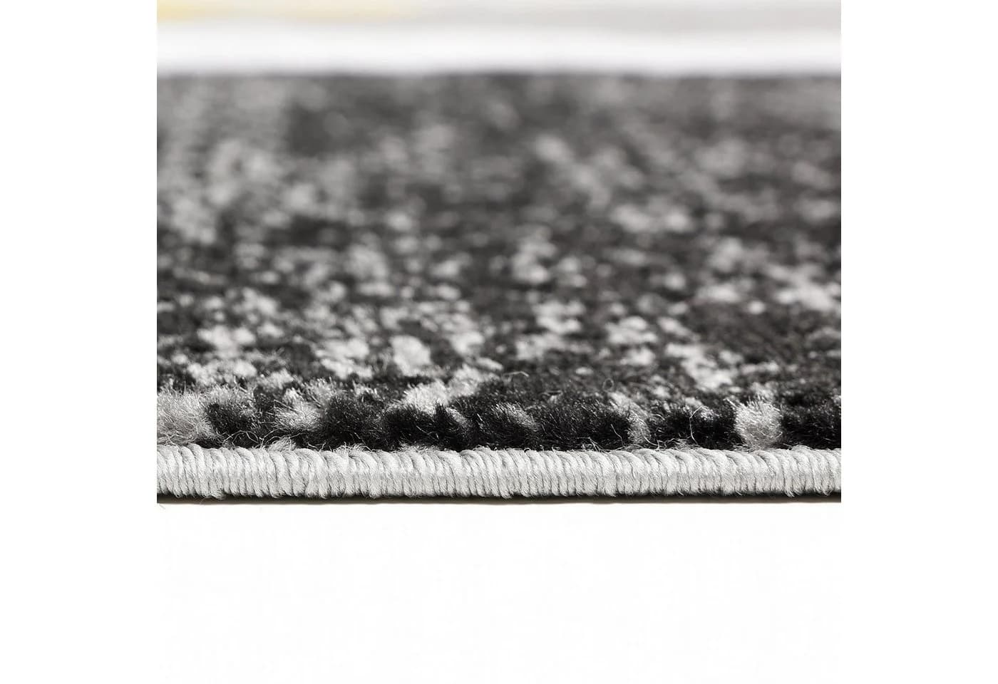 Vimoda Teppich Geometrische Kreismuster Rot Gelb Modern Kurzflor - Bild 4