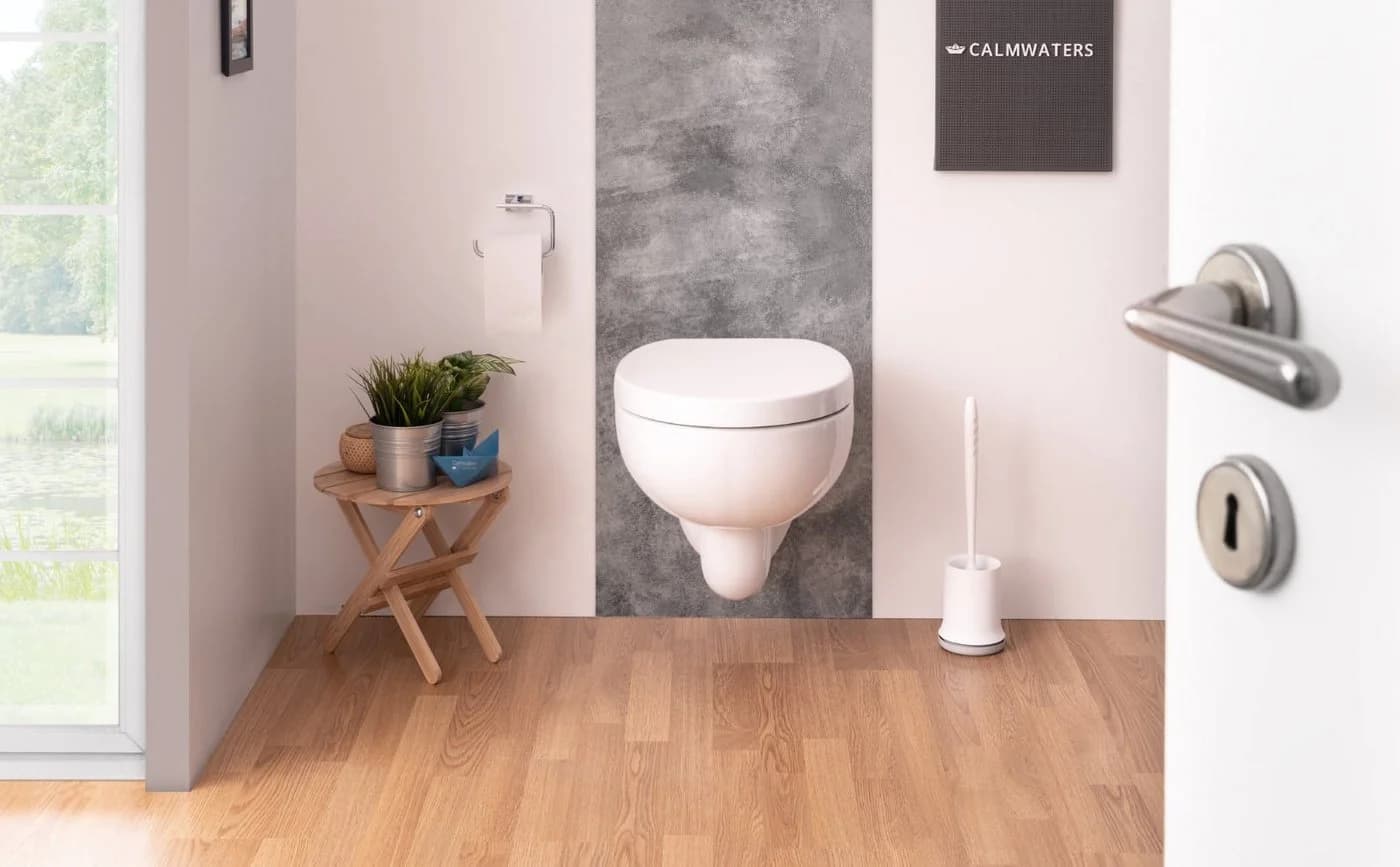 Calmwaters WC-Sitz Modern Soft Weiß Absenkautomatik Abnehmbar