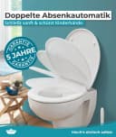 Calmwaters WC-Sitz mit Absenkautomatik Weiß Antibakteriell Bild 3