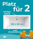 Calmwaters Badewanne Modern Square 2, Acryl, 190 x 90 cm Bild 1