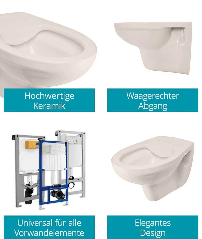 Calmwaters Wand-WC spülrandlos mit Absenkautomatik & WC-Sitz - Bild 3