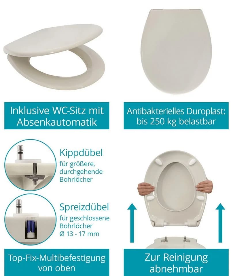 Calmwaters Wand-WC spülrandlos mit Absenkautomatik & WC-Sitz - Bild 4