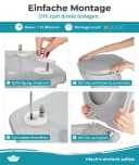 Calmwaters WC-Sitz Original Absenkautomatik Grau Duroplast Bild 1