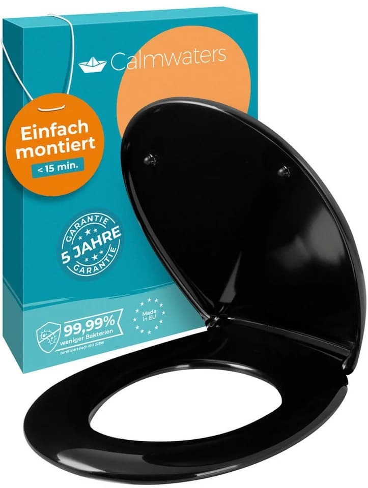 Calmwaters WC-Sitz Original Schwarz mit Absenkautomatik - Bild 2