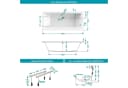 Calmwaters Badewanne Modern Select Acryl Set Weiß Bild 5