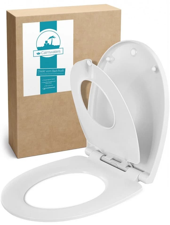 Calmwaters Kinder-WC-Sitz mit Absenkautomatik & antibakteriellem Duroplast - Bild 2