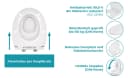Calmwaters Kinder-WC-Sitz mit Absenkautomatik & antibakteriellem Duroplast Bild 3