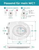 Calmwaters Kinder-WC-Sitz mit Absenkautomatik & antibakteriellem Duroplast Bild 4