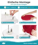 Calmwaters WC-Sitz Original Rot mit Absenkautomatik Bild 1
