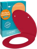 Calmwaters WC-Sitz Original Rot mit Absenkautomatik Bild 2