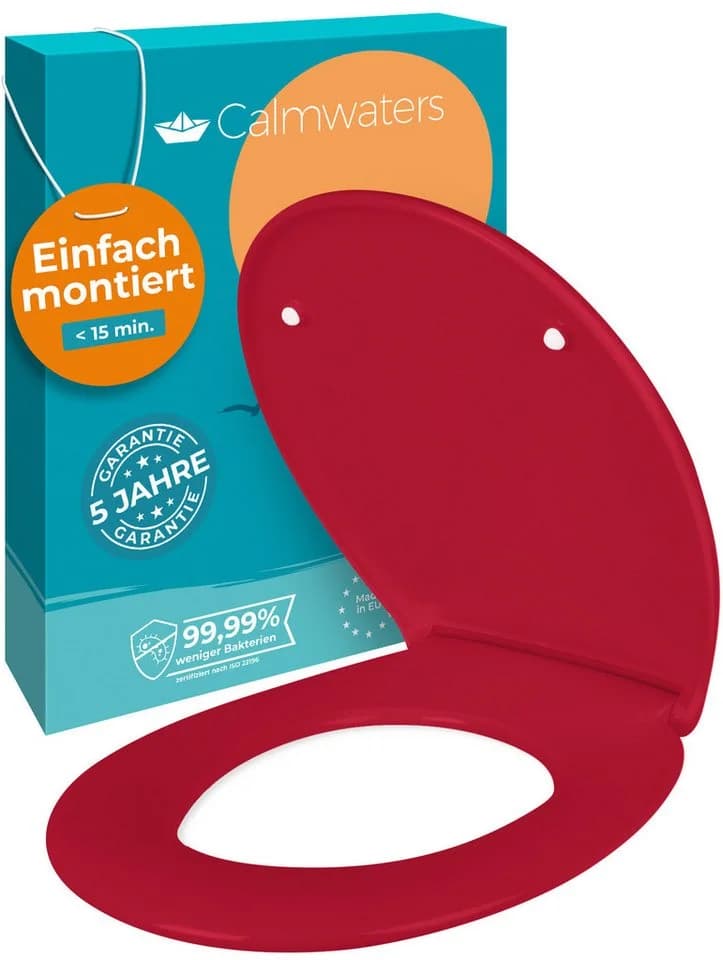 Calmwaters WC-Sitz Original Rot mit Absenkautomatik - Bild 2