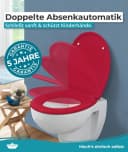 Calmwaters WC-Sitz Original Rot mit Absenkautomatik Bild 3