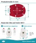 Calmwaters WC-Sitz Original Rot mit Absenkautomatik Bild 5
