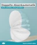 Calmwaters WC-Sitz Erhöht 5cm Weiß Antibakteriell Absenkautomatik Bild 1