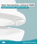 Calmwaters WC-Sitz Erhöht 5cm Weiß Antibakteriell Absenkautomatik Bild 4