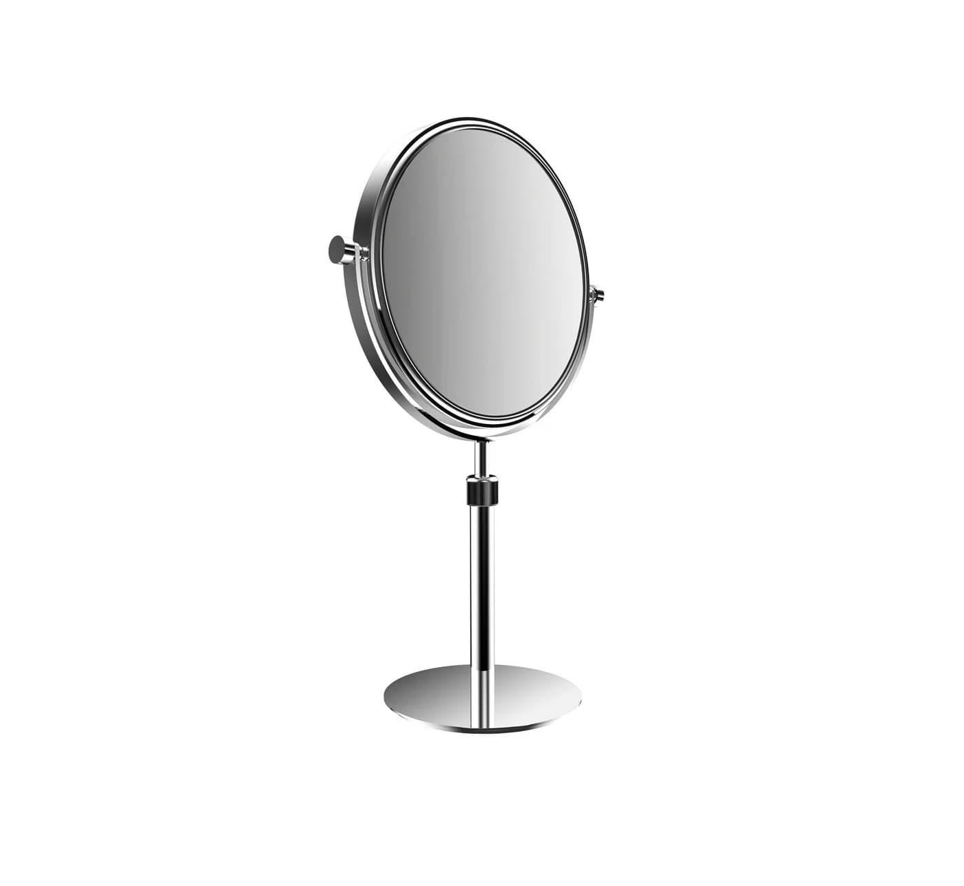 Calmwaters Kosmetikspiegel Standspiegel Chrom 3/1-fach Vergrößerung Rund - Bild 2