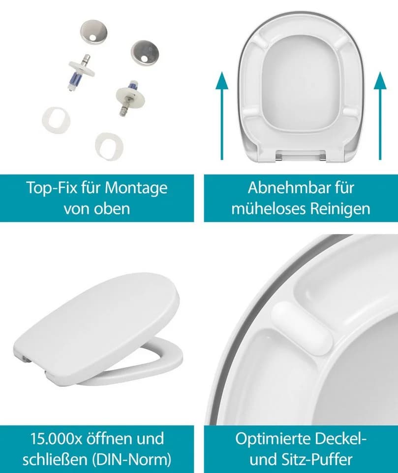Calmwaters WC-Sitz Connect Absenkautomatik Abnehmbar 26LP6261 - Bild 4