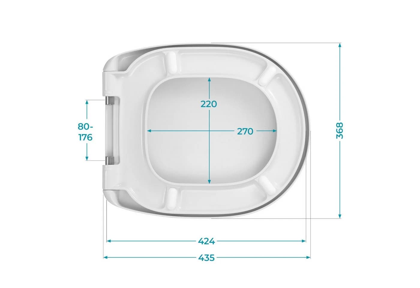 Calmwaters WC-Sitz Connect Absenkautomatik Abnehmbar 26LP6261 - Bild 5