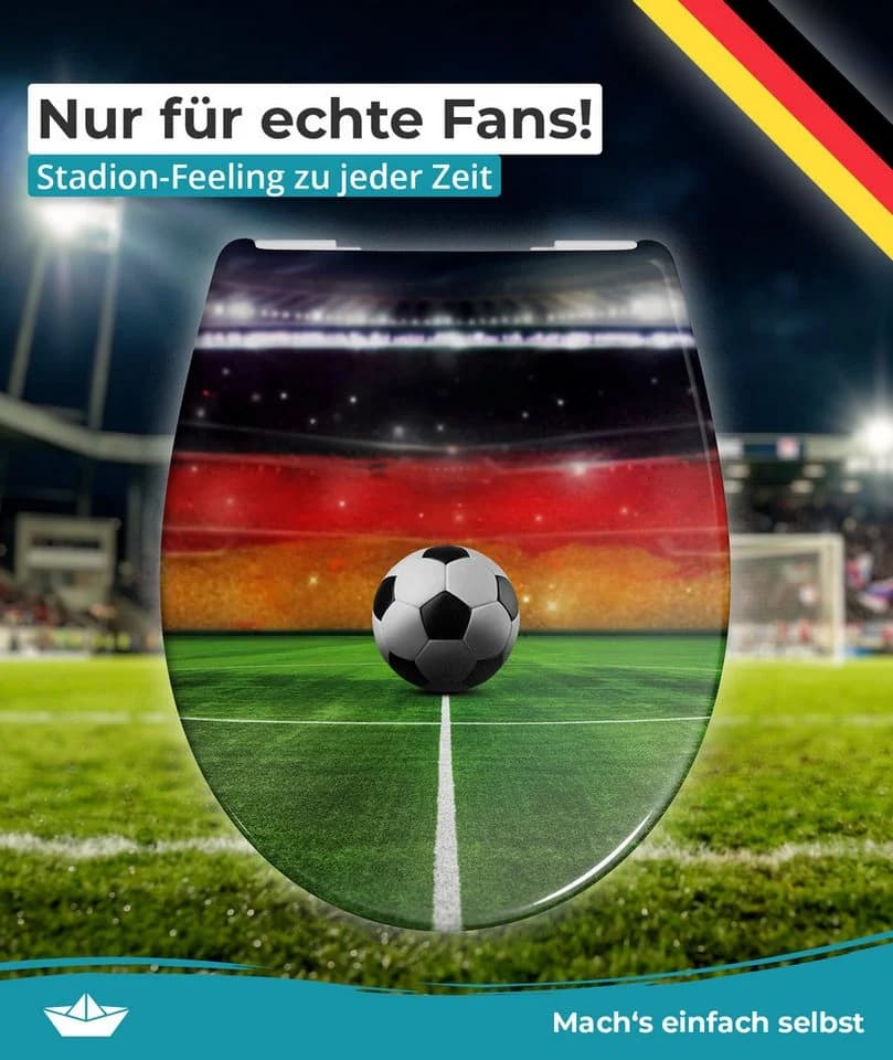 Calmwaters WC-Sitz Motiv Halbzeitpause mit Absenkautomatik - Bild 3
