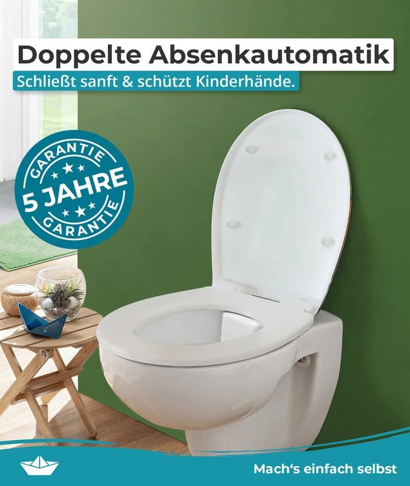 Calmwaters WC-Sitz Motiv Halbzeitpause mit Absenkautomatik - Bild 4