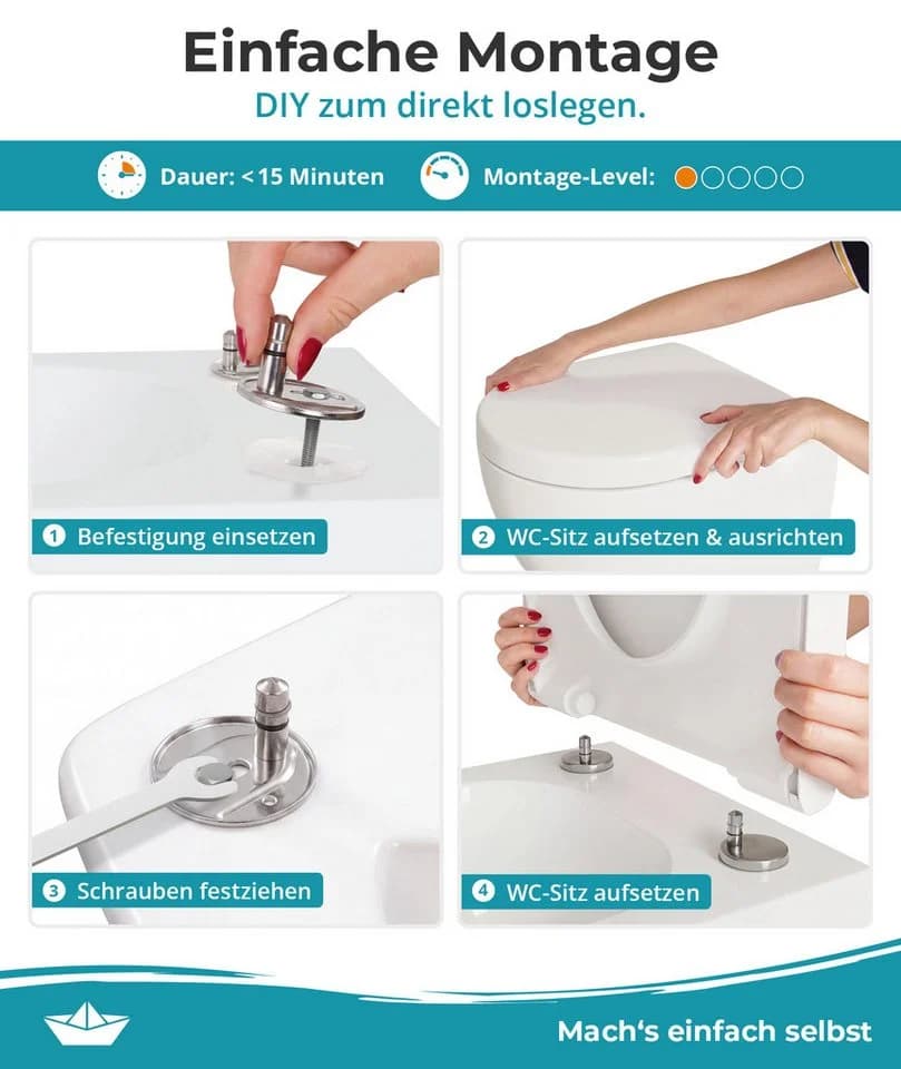 Calmwaters WC-Sitz für Duravit Starck 3 & 2 D-Neo Darling New