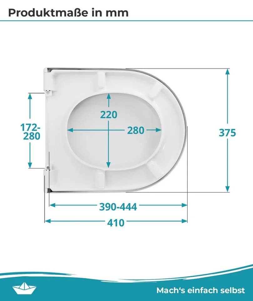 Calmwaters WC-Sitz für Duravit Starck 3 & 2 D-Neo Darling New - Bild 5