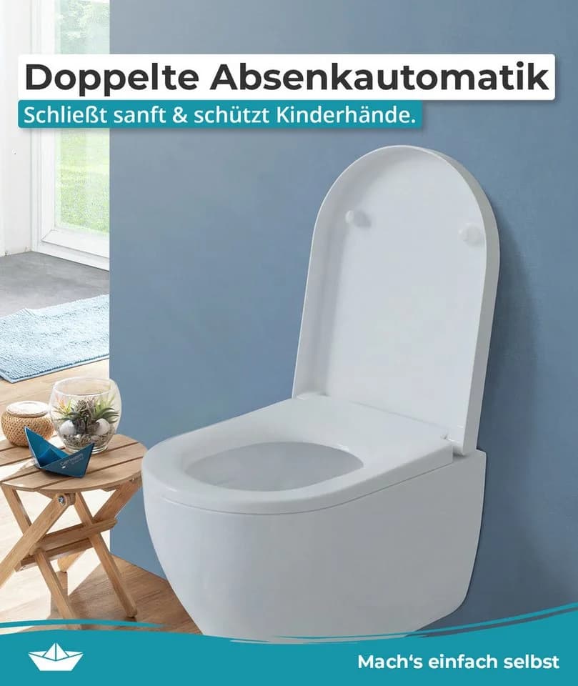 Calmwaters WC-Sitz für Duravit ME by Starck Weiß mit Absenkautomatik - Bild 3