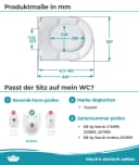 Calmwaters WC-Sitz für Duravit ME by Starck Weiß mit Absenkautomatik Bild 4