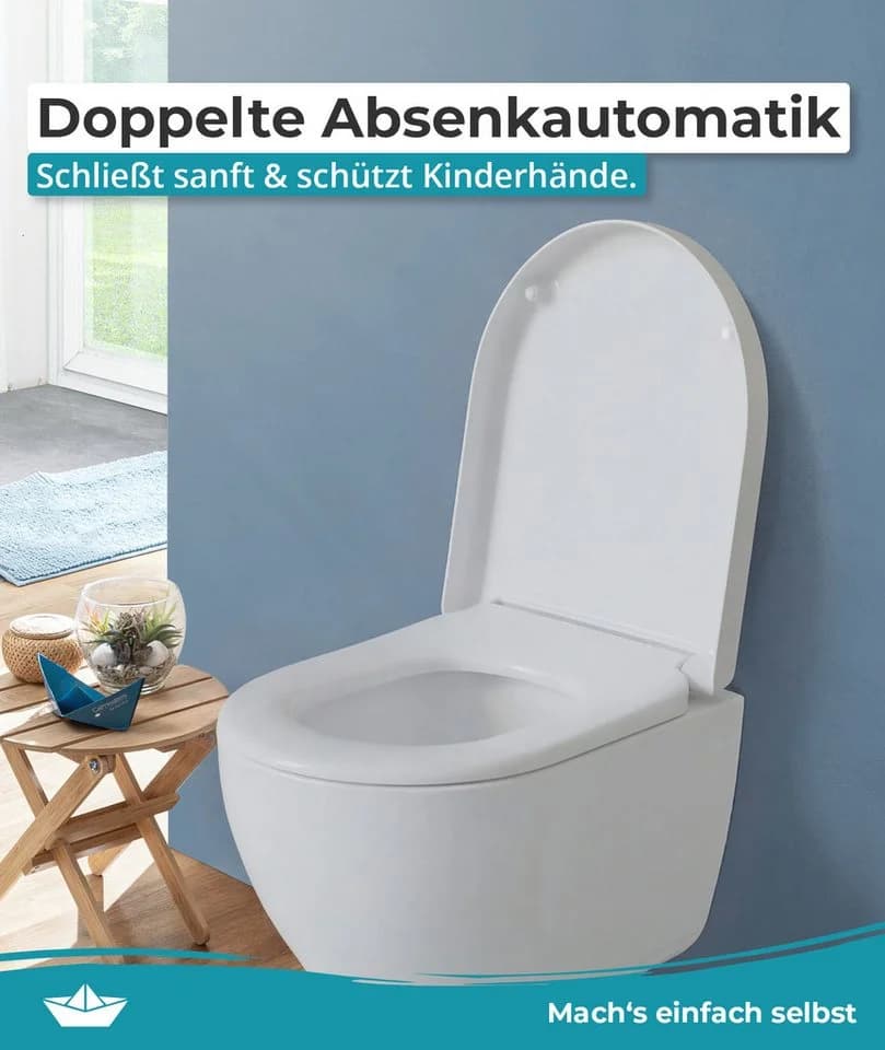 Calmwaters WC-Sitz Laufen Pro & VitrA S20/S50 Weiß SoftClose - Bild 3