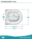 Calmwaters WC-Sitz Laufen Pro & VitrA S20/S50 Weiß SoftClose Bild 5