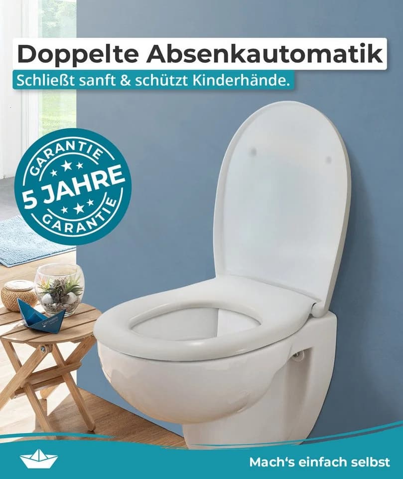 Calmwaters WC-Sitz Universal Weiß SoftClose - Bild 3
