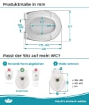 Calmwaters WC-Sitz Universal Weiß SoftClose Bild 5
