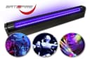 SATISFIRE Schwarzlicht LED-UV-Röhre 60cm Komplettset Bruchsicher Bild 1
