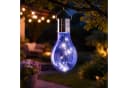 MARELIDA LED Solarleuchte Glühbirne hängend blau warmweiß Bild 2