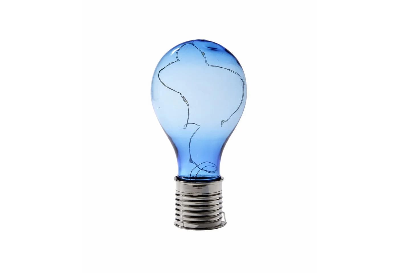 MARELIDA LED Solarleuchte Glühbirne hängend blau warmweiß - Bild 4