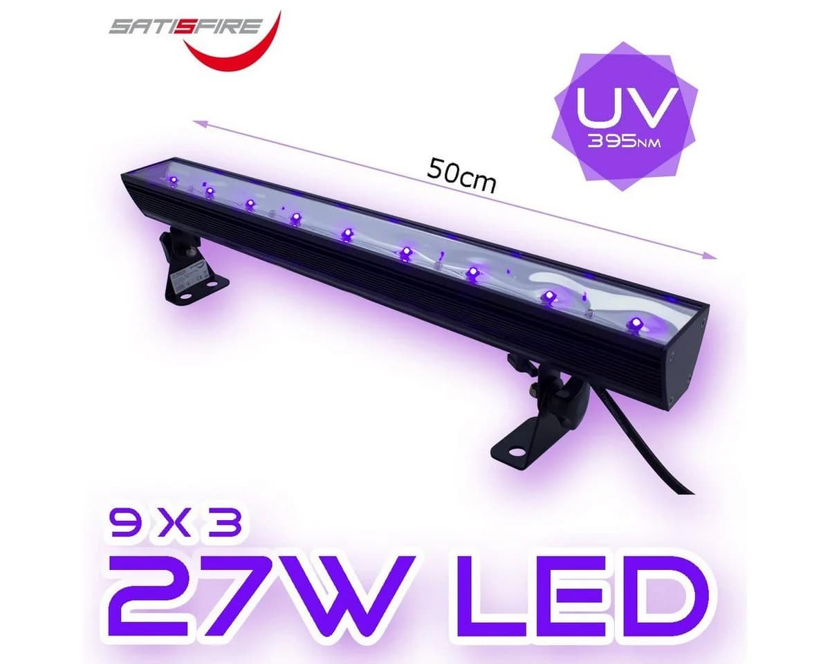 SATISFIRE UV50LED BAR Schwarzlicht LED Bar 50cm schwenkbar - Bild 4