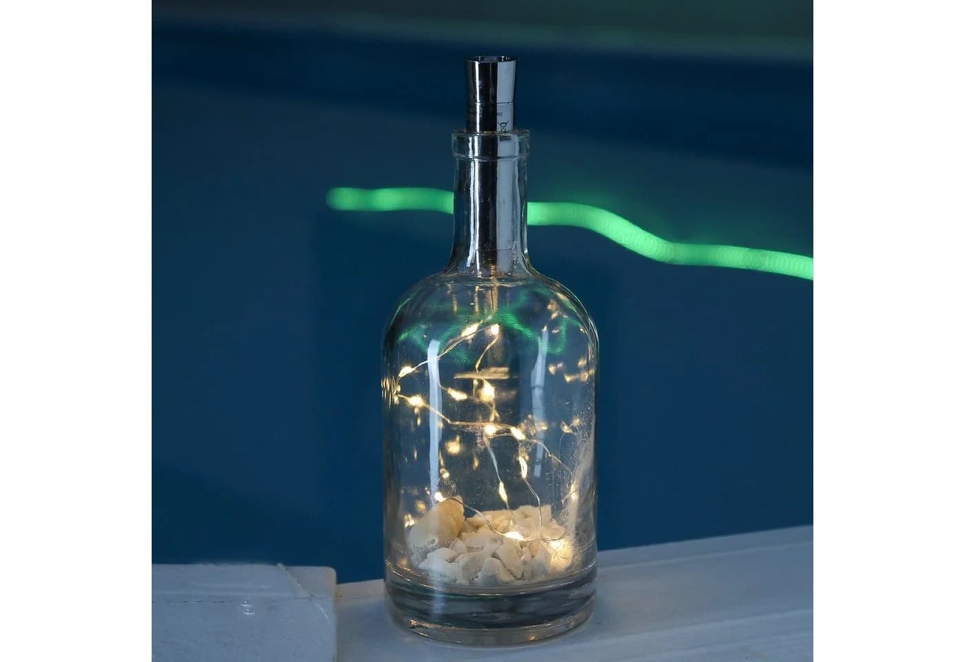 MARELIDA LED-Lichterkette für Flaschen Silber 15-flammig - Bild 4