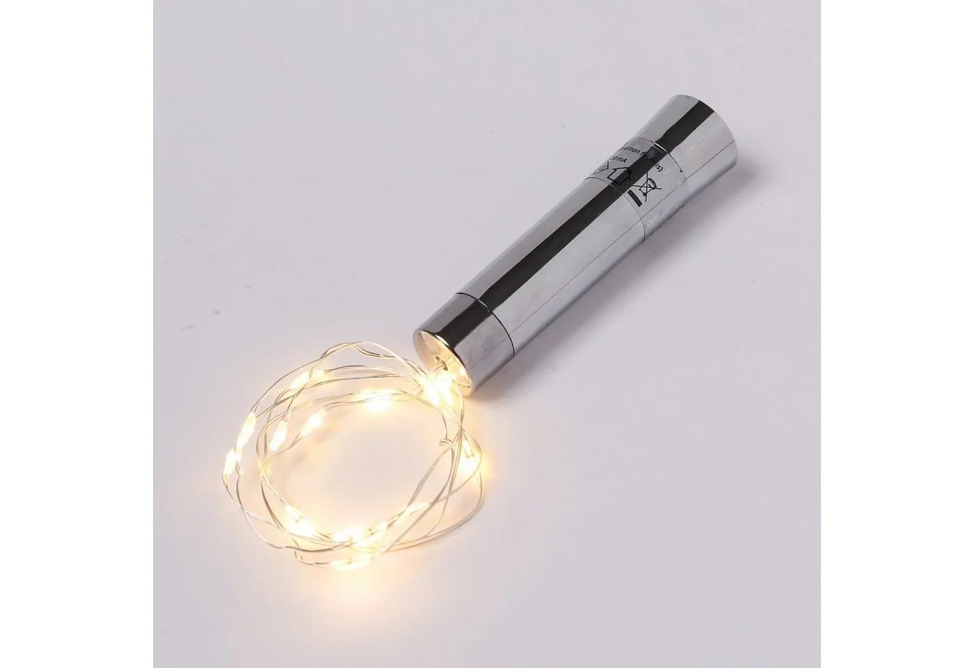 MARELIDA LED-Lichterkette für Flaschen Silber 15-flammig - Bild 5